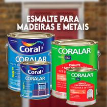 Tinta Esmalte Sintético Coral Madeira e Metal 3,6L Coralar Exterior/Interior