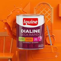 Tinta Esmalte Sintético Dialine Laranja 750ml Alta Durabilidade Tinta Esmalte Sintético Dialine Laranja 750ml Alta Durabilidade