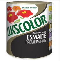 Tinta Esmalte Sintético Fosco 900ml Preto - Lukscolor Tinta Esmalte Sintético Fosco 900ml Preto - Lukscolor