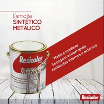 Tinta Esmalte Sintético Metálico Resicolor 900 Ml Tinta Esmalte Sintético Metálico Resicolor 900 Ml