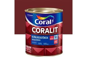 Tinta Esmalte Sintético Premium Brilhante Coralit Tradicional Vermelho Goya 900ml