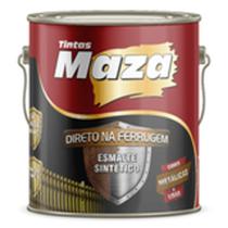 Tinta Esmalte Sintetico Preto Direto Na Ferrugem 900ML Maza