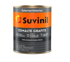 Tinta Esmalte Suvinil Grafite Fosco Claro Metais 900ML Tinta Esmalte Suvinil Grafite Fosco Claro Metais 900ML