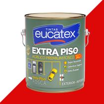 Tinta Extra Piso Calçada Garagem 3,6L Eucatex - Vermelho Tinta Extra Piso Calçada Garagem 3,6L Eucatex - Vermelho