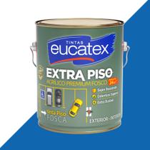 Tinta Extra Piso Garagem Calçada 3,6L Eucatex - Azul Tinta Extra Piso Garagem Calçada 3,6L Eucatex - Azul