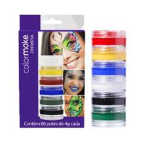 Tinta Facial Cremosa Maquiagem Artística Color Make 6 Cores