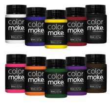 Tinta Facial Cremosa Profissional 80ml Maquiagem Colormake Pintura Artistica Corporal Cosplay Palhaço Festas Tinta Facial Cremosa Profissional 80ml Maquiagem Colormake Pintura Artistica Corporal Cosplay Palhaço Festas
