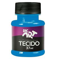 Tinta Fluorescente para Tecido 37ML Azul DAC