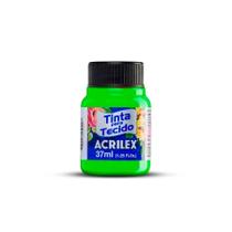 Tinta Fluorescente Para Tecido 37ml - Verde - 1 unidade - Acrilex - Rizzo Tinta Fluorescente Para Tecido 37ml - Verde - 1 unidade - Acrilex - Rizzo
