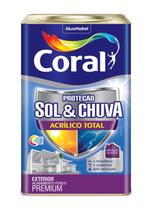 Tinta fosca Acrílico Total Sol e Chuva algodão egípcio 18L Coral