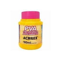 Tinta Fosca Artesanato PVA 100ml - Amarelo Ouro R505 - 1 unidade - Acrilex - Rizzo