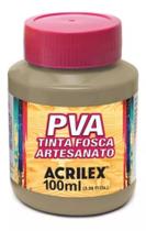 Tinta Fosca Artesanato PVA 100ml Concreto Acrilex c/6un