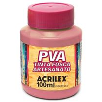 Tinta Fosca para Artesanato PVA 100ml Flamingo Acrilex
