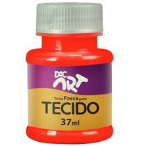 Tinta Fosca para Tecido 37ML Vermelho Vivo DAC Tinta Fosca para Tecido 37ML Vermelho Vivo DAC