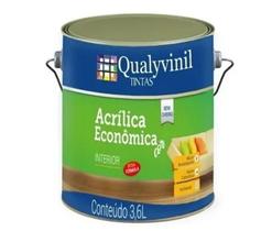 Tinta Galão Acrílica Econômica Fosco 3,6 Litros Qualyvinil