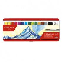 Tinta Gouache Caran dAche Studio 15 Cores em Pastilha