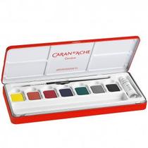 Tinta Gouache Caran dAche Studio 8 Cores em Pastilha