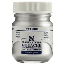 Tinta Gouache Extra Fine 800 Silver 50ml Talens 08243972