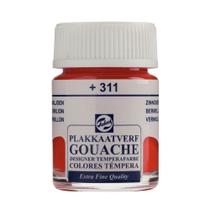 Tinta Gouache Extra Fine Vermilion 16ml Talens 08163112