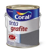 Tinta Grafite Coral Cinza Escuro Galão 3,6L Dupla Ação