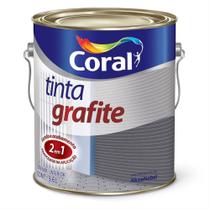 Tinta Grafite Sintética Fosca Clara 3,6 Litros - CORAL