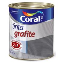 Tinta Grafite Sintética Fosca Escuro 900ml - CORAL