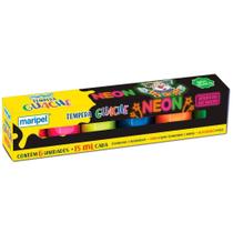 Tinta Guache 015ML 06 Cores Neon Estojo Tinta Guache 015ML 06 Cores Neon Estojo