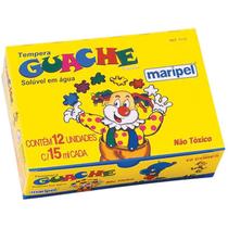 Tinta guache 015ml 12 cores maripel