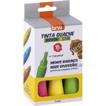 Tinta Guache 015ML 18ML 6 Cores Neon Caixa Tinta Guache 015ML 18ML 6 Cores Neon Caixa