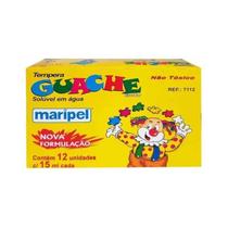 Tinta Guache 12 Cores Maripel