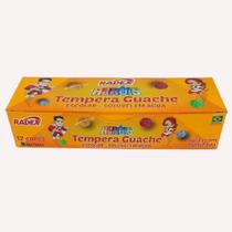 Tinta guache 15ml caixa com 12 cores radex