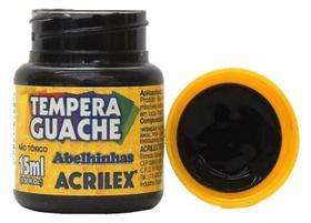 Tinta Guache 15ml Preto Acrilex