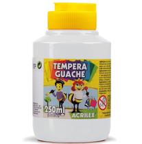 Tinta Guache 250 ml - Acrilex - BRANCO