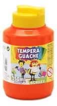 Tinta guache 250ml acrilex laranja 517
