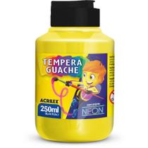 Tinta Guache 250ML Amarelo Limao Neon PCT.C/06 Tinta Guache 250ML Amarelo Limao Neon PCT.C/06