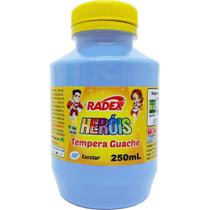 Tinta Guache 250ML Azul Claro Pacote com 3