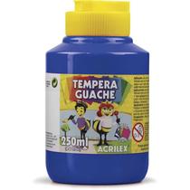 Tinta guache 250ml azul turquesa acrilex