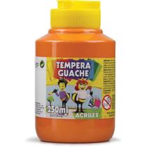 Tinta Guache 250ML Laranja Pacote com 03
