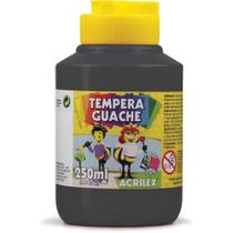 Tinta Guache 250ML Preto - Pacote com 3 Unidades 1