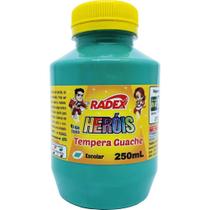 Tinta Guache 250ML Verde Claro Pacote com 03