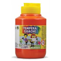 Tinta guache 250ml vermelho fogo Acrilex