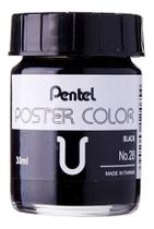 Tinta Guache 30ml 028 Black Pentel Tinta Guache 30ml 028 Black Pentel