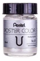 Tinta Guache 30ml 091 Pealr Silver Pentel Tinta Guache 30ml 091 Pealr Silver Pentel