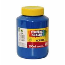 Tinta guache 500 ml 501 azulturqueza / un / acrilex