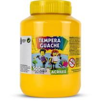 Tinta Guache 500ML Amarelo Ouro Caixa com 06 Unidades