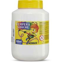 Tinta Guache 500ML Branco - Caixa com 06 Unidades Tinta Guache 500ML Branco - Caixa com 06 Unidades