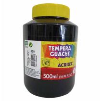 Tinta Guache 500ml Preta 0205 Acrilex - Un