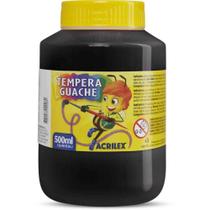 Tinta Guache 500ML Preto Caixa com 06 Unidades Tinta Guache 500ML Preto Caixa com 06 Unidades