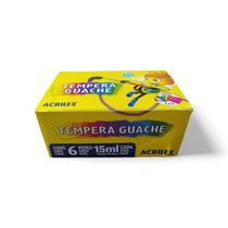 Tinta guache 6 cores