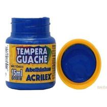Tinta Guache Acrilex 15 Ml Azul Turquesa Ref. 501